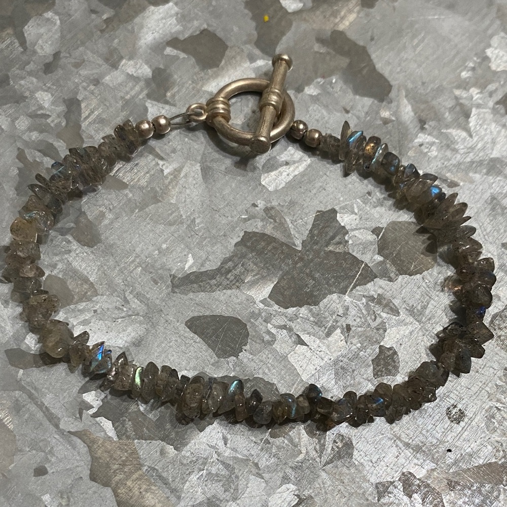 Labradorite Beaded Toggle Bracelet - image 1